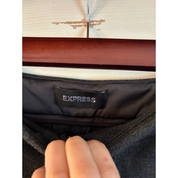 Express Women’s Curvy Mid Rise Bootcut Pants Gray Size 16S NWOT Pockets - Picture 7 of 8